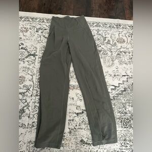 Lululmeon Women's Olive Green High-Waisted Pants Size 4 barely worn
